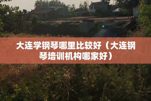 大连学钢琴哪里比较好（大连钢琴培训机构哪家好）