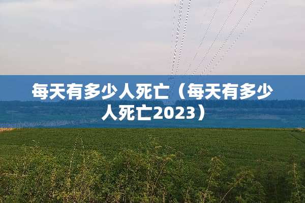 每天有多少人死亡（每天有多少人死亡2023）