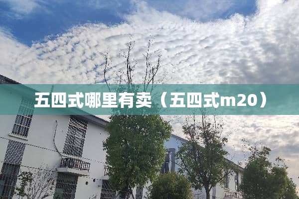 五四式哪里有卖（五四式m20）