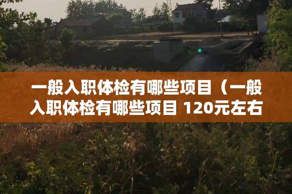 一般入职体检有哪些项目（一般入职体检有哪些项目 120元左右）
