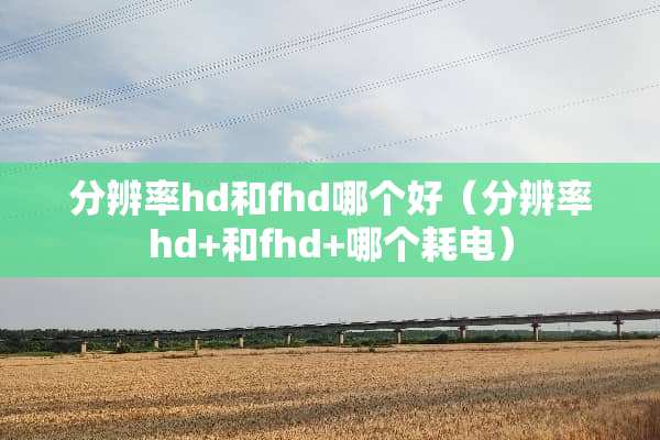 分辨率hd和fhd哪个好（分辨率hd+和fhd+哪个耗电）
