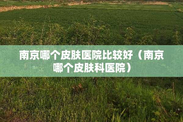南京哪个皮肤医院比较好（南京哪个皮肤科医院）