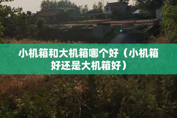 小机箱和大机箱哪个好（小机箱好还是大机箱好）