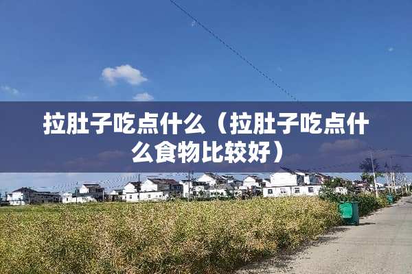 拉肚子吃点什么（拉肚子吃点什么食物比较好）
