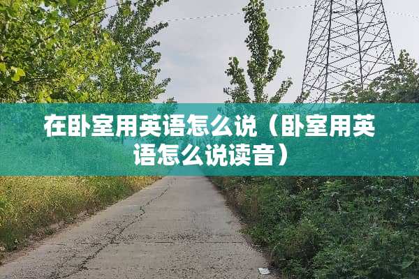 在卧室用英语怎么说（卧室用英语怎么说读音）