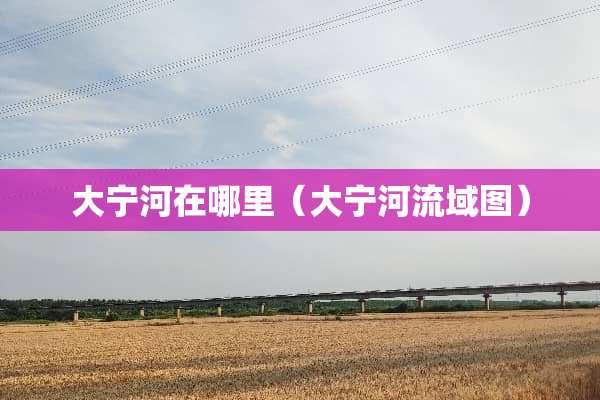 大宁河在哪里（大宁河流域图）