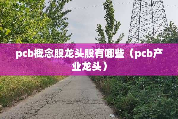 pcb概念股龙头股有哪些（pcb产业龙头）