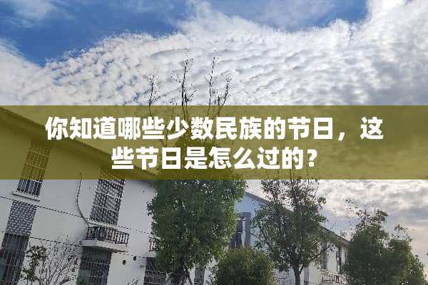 你知道哪些少数民族的节日，这些节日是怎么过的？