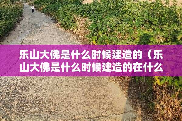 乐山大佛是什么时候建造的（乐山大佛是什么时候建造的在什么地方）