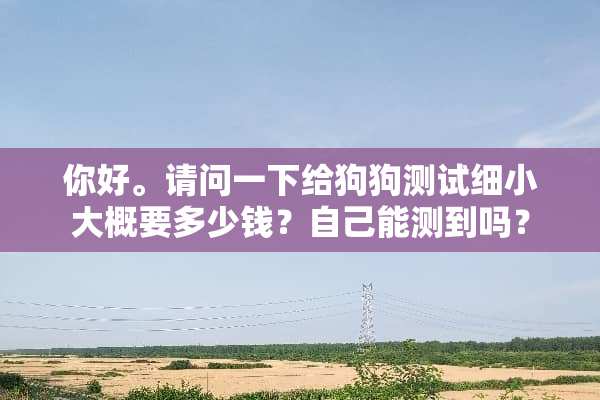 你好。请问一下给狗狗测试细小大概要多少钱？自己能测到吗？
