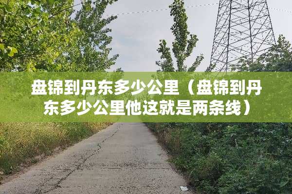 盘锦到丹东多少公里（盘锦到丹东多少公里他这就是两条线）