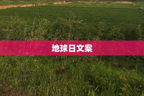 地球日文案