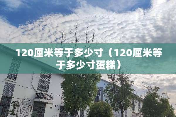 120厘米等于多少寸（120厘米等于多少寸蛋糕）