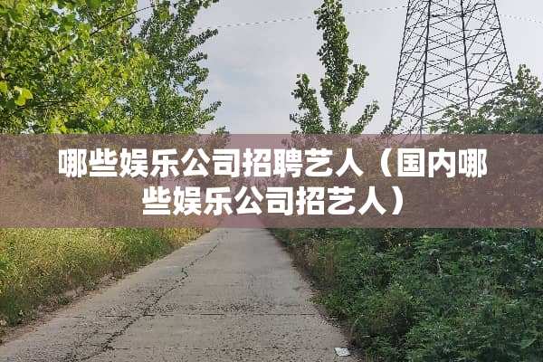 哪些娱乐公司招聘艺人（国内哪些娱乐公司招艺人）