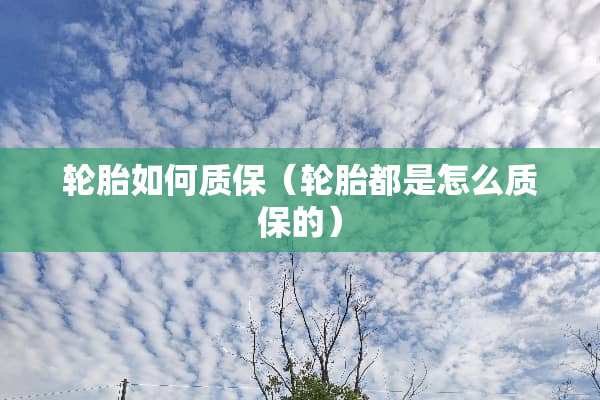 轮胎如何质保（轮胎都是怎么质保的）