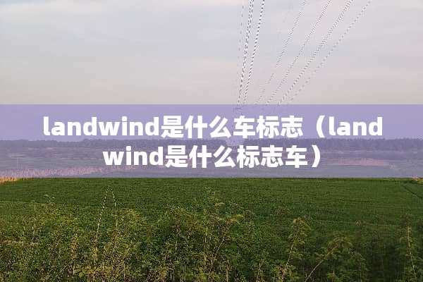 landwind是什么车标志（landwind是什么标志车）