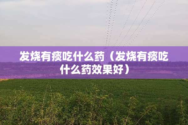 发烧有痰吃什么药（发烧有痰吃什么药效果好）