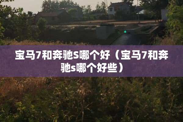 宝马7和奔驰S哪个好（宝马7和奔驰s哪个好些）