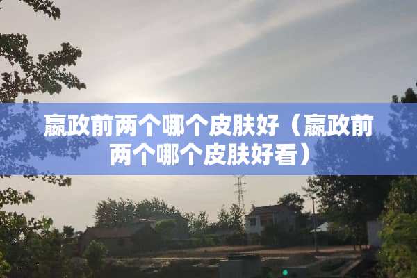 嬴政前两个哪个皮肤好（嬴政前两个哪个皮肤好看）