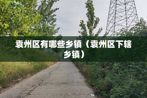 袁州区有哪些乡镇（袁州区下辖乡镇）