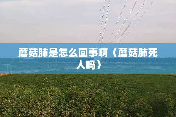 蘑菇肺是怎么回事啊（蘑菇肺死人吗）