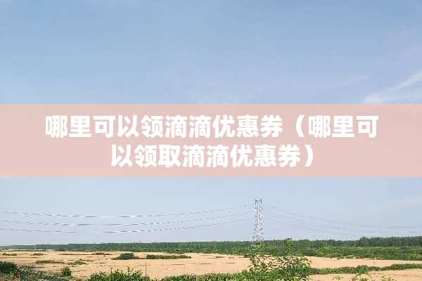 哪里可以领滴滴优惠券（哪里可以领取滴滴优惠券）