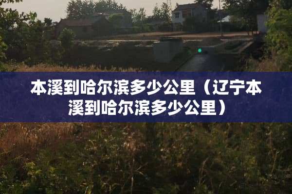 本溪到哈尔滨多少公里（辽宁本溪到哈尔滨多少公里）