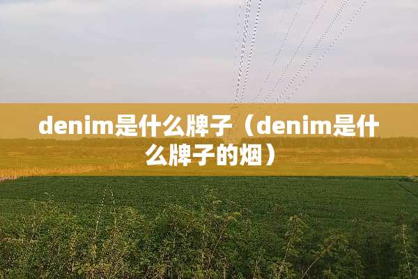 denim是什么牌子（denim是什么牌子的烟）