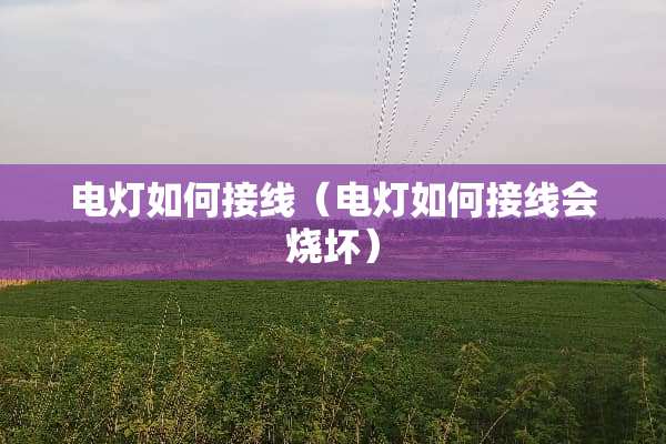 电灯如何接线（电灯如何接线会烧坏）