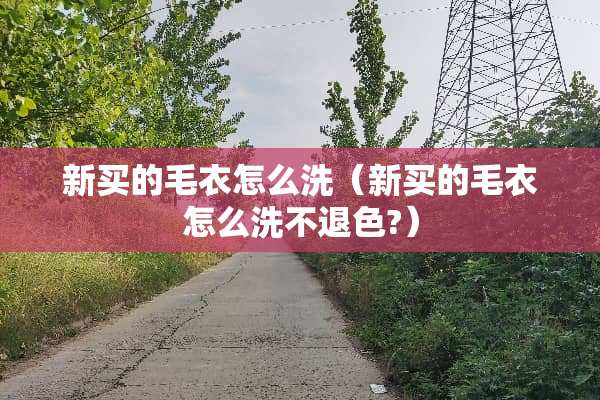 新买的毛衣怎么洗（新买的毛衣怎么洗不退色?）