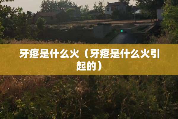 牙疼是什么火（牙疼是什么火引起的）