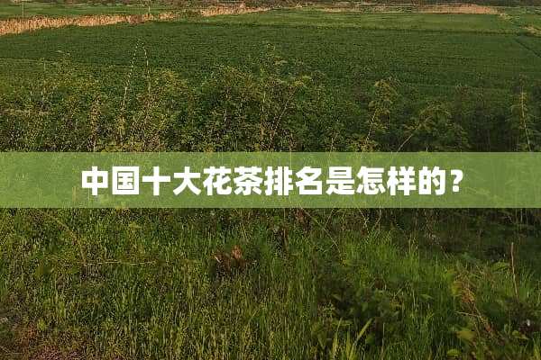 中国十大花茶排名是怎样的？