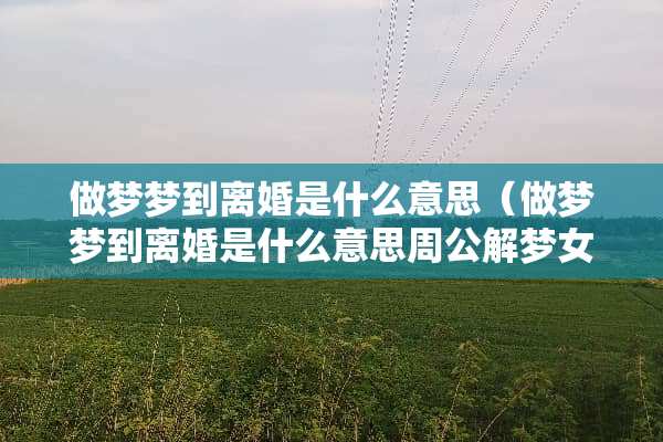 做梦梦到**是什么意思（做梦梦到**是什么意思周公解梦女人）