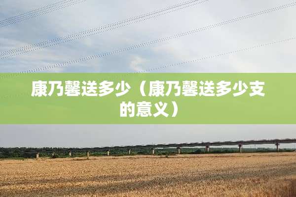 康乃馨送多少（康乃馨送多少支的意义）