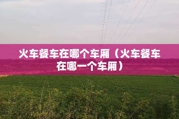 火车餐车在哪个车厢（火车餐车在哪一个车厢）