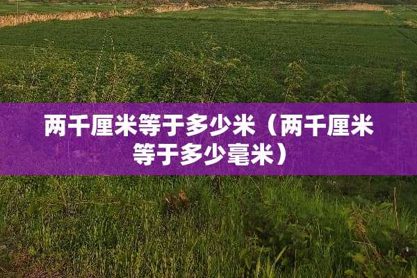 两千厘米等于多少米（两千厘米等于多少毫米）