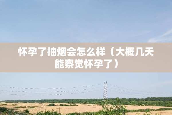 怀孕了抽烟会怎么样（大概几天能察觉怀孕了）