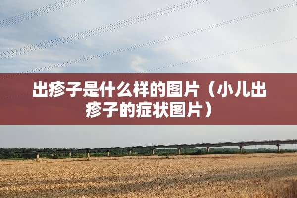 出疹子是什么样的图片（小儿出疹子的症状图片）