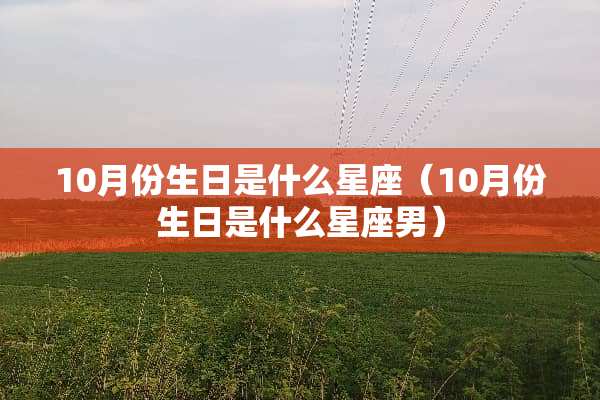 10月份生日是什么星座（10月份生日是什么星座男）