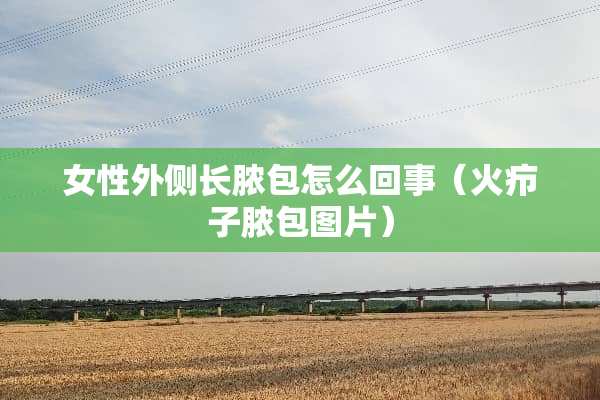 女性外侧长脓包怎么回事（火疖子脓包图片）