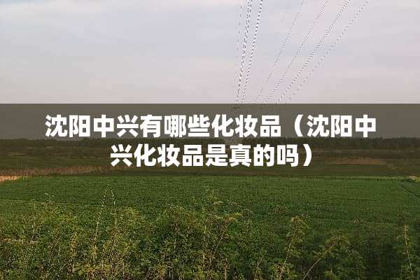 沈阳中兴有哪些化妆品（沈阳中兴化妆品是真的吗）