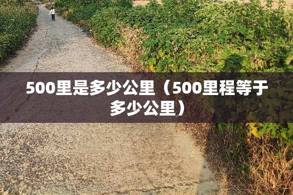 500里是多少公里（500里程等于多少公里）