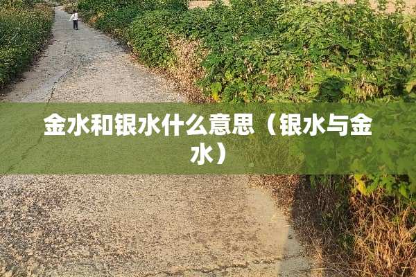 金水和银水什么意思（银水与金水）