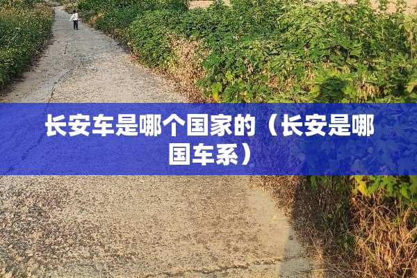 长安车是哪个国家的（长安是哪国车系）