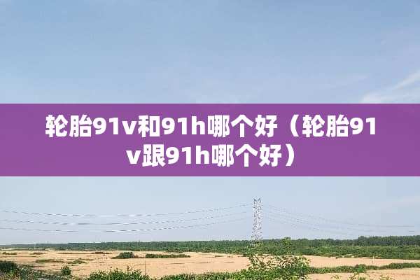 轮胎91v和91h哪个好（轮胎91v跟91h哪个好）
