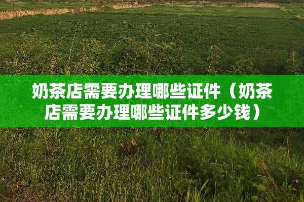 奶茶店需要办理哪些**（奶茶店需要办理哪些**多少钱）