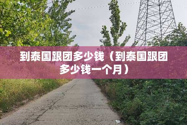 到泰国跟团多少钱（到泰国跟团多少钱一个月）
