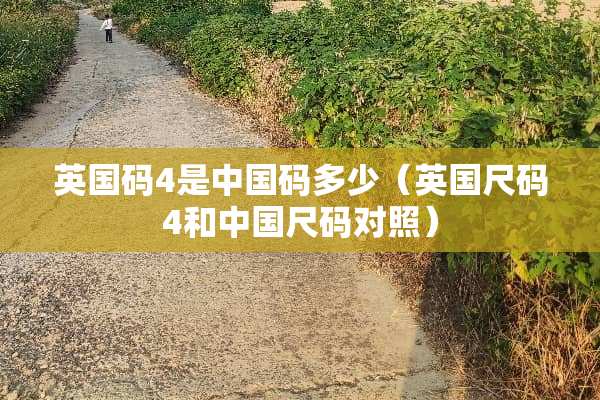 英国码4是中国码多少（英国尺码4和中国尺码对照）