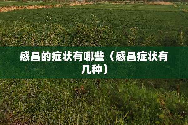 感昌的症状有哪些（感昌症状有几种）