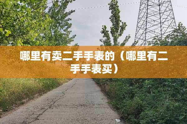 哪里有卖二手手表的（哪里有二手手表买）